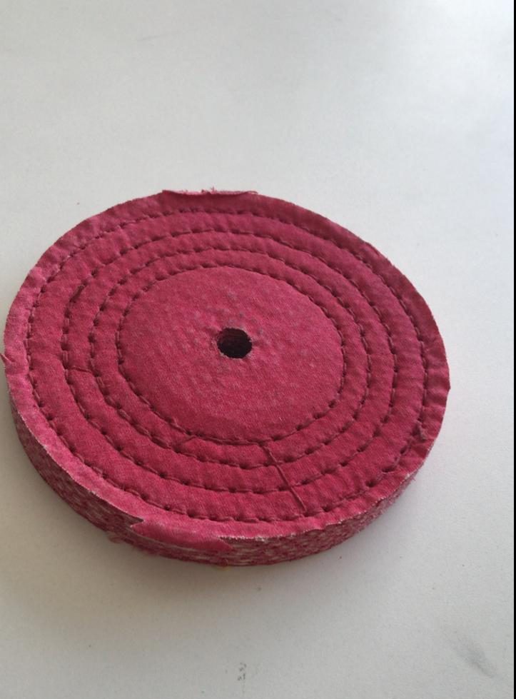 Roda de Sinsal e Algodão com Impregnação 2 de 6" Vermelho