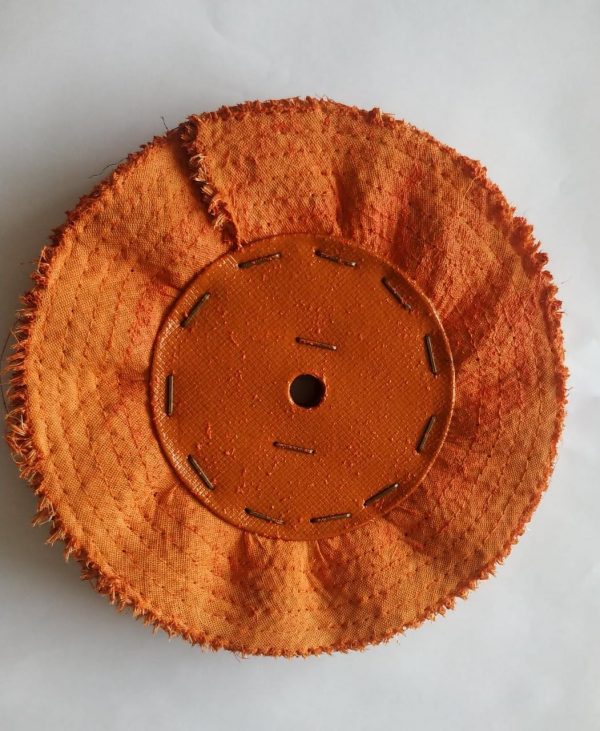DISCO GROSSO SISAL RESINADO LARANJA DE 8''